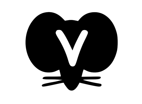Cute Cartoon Mouse with Mono V: Graphics & Crafts Review