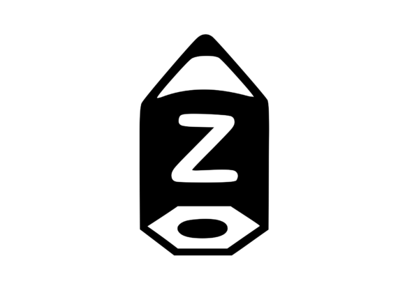 Cute Stubby Pencil with Mono Z Graphics for Crafts