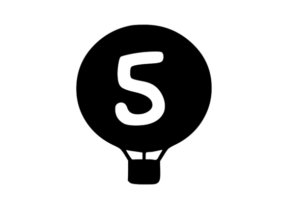 Hot Air Balloon with Mono 5: Graphics for Crafts