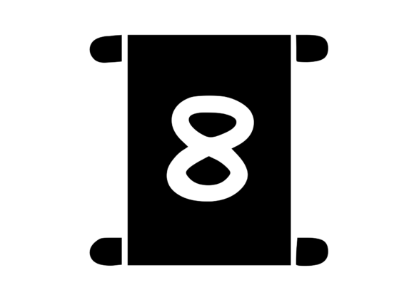 Old Scroll with Playful Mono 8: Graphics for Crafts
