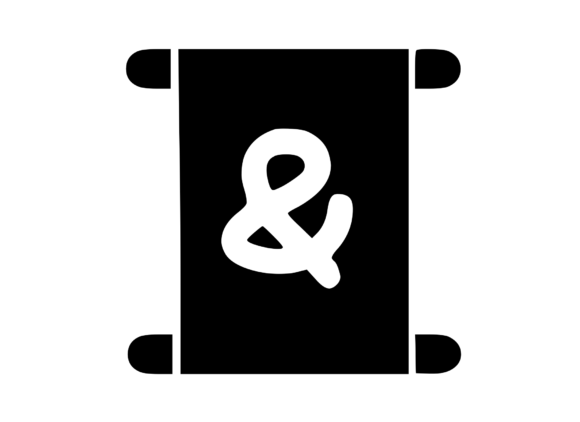 Old Scroll with Playful Mono: Graphics for Crafts