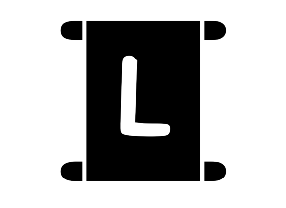 Old Scroll with Playful Mono L: Graphics for Crafts