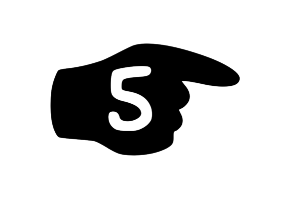 Pointing Hand with Playful Mono 5: Graphics for Crafts