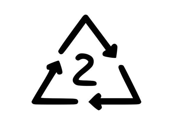 Recycle Symbol with Playful Mono 2: Graphics for Crafts