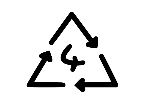Recycle Symbol with Playful Mono 4: Graphics & Crafts