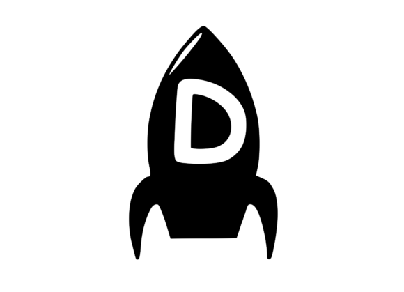 Space Rocket with Playful Mono D: Graphics for Crafts