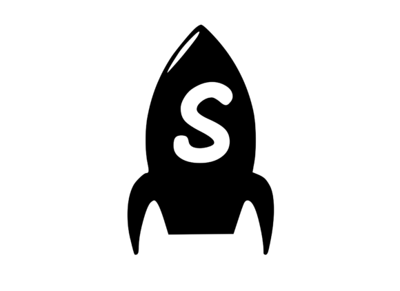 Space Rocket with Playful Mono S for Graphics and Crafts