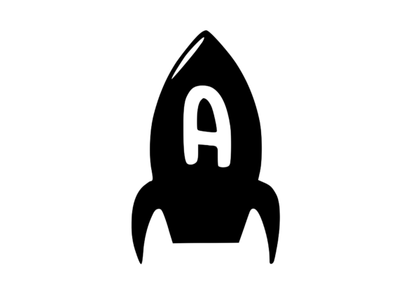 Space Rocketl Graphics for Playful Crafts Projects